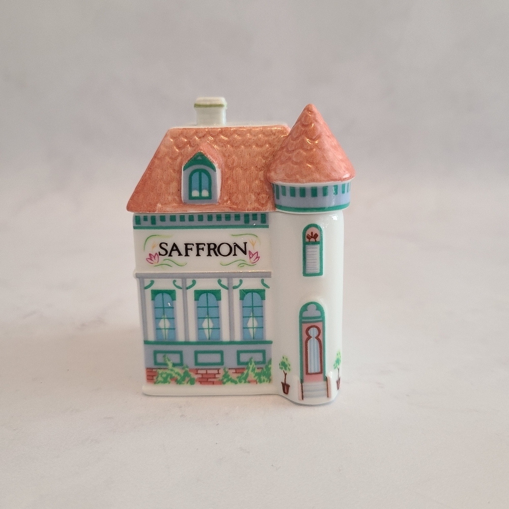 Vintage Lenox Spice Village Spice Jar - 1989 Collection - Saffron